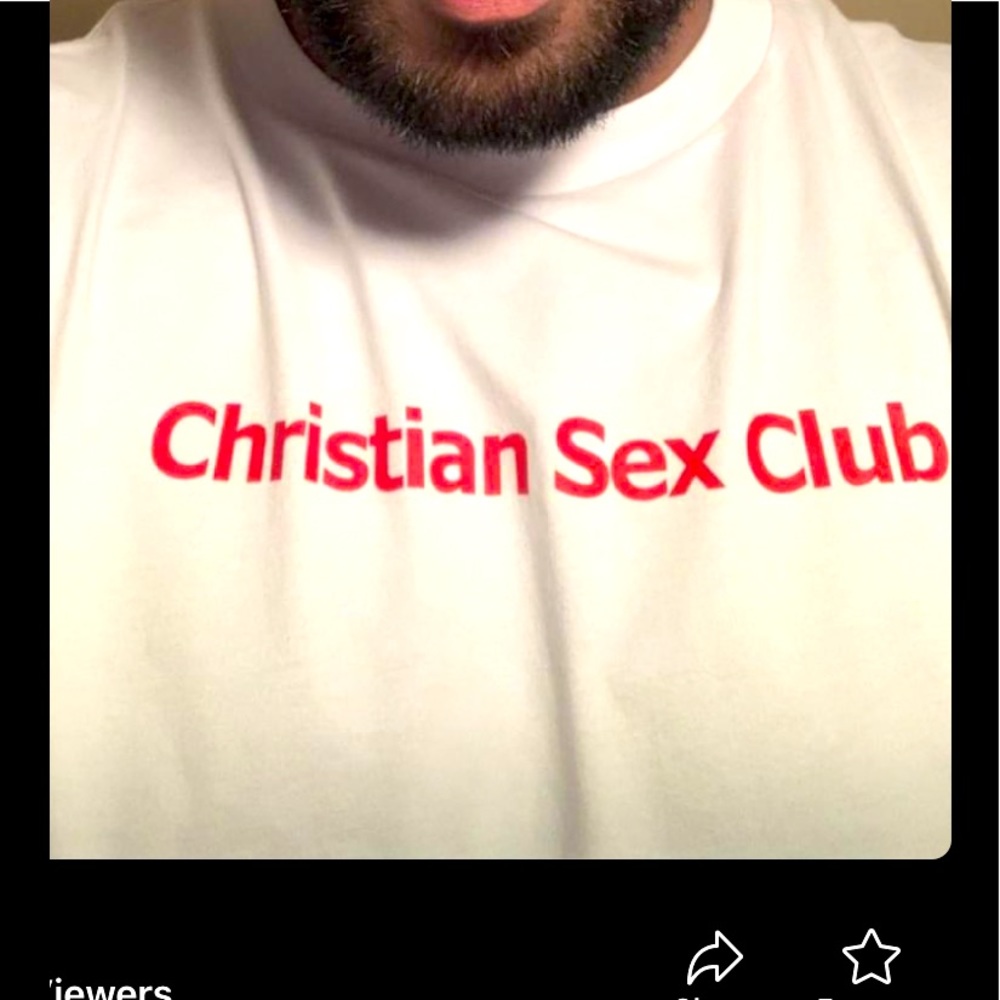Custom Christian Sex Club white shirts